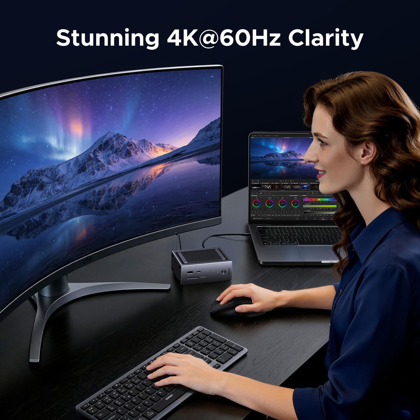UGREEN 10-in-1 USB-C Hub with SSD Enclosure - 4K HDMI & 100W PD