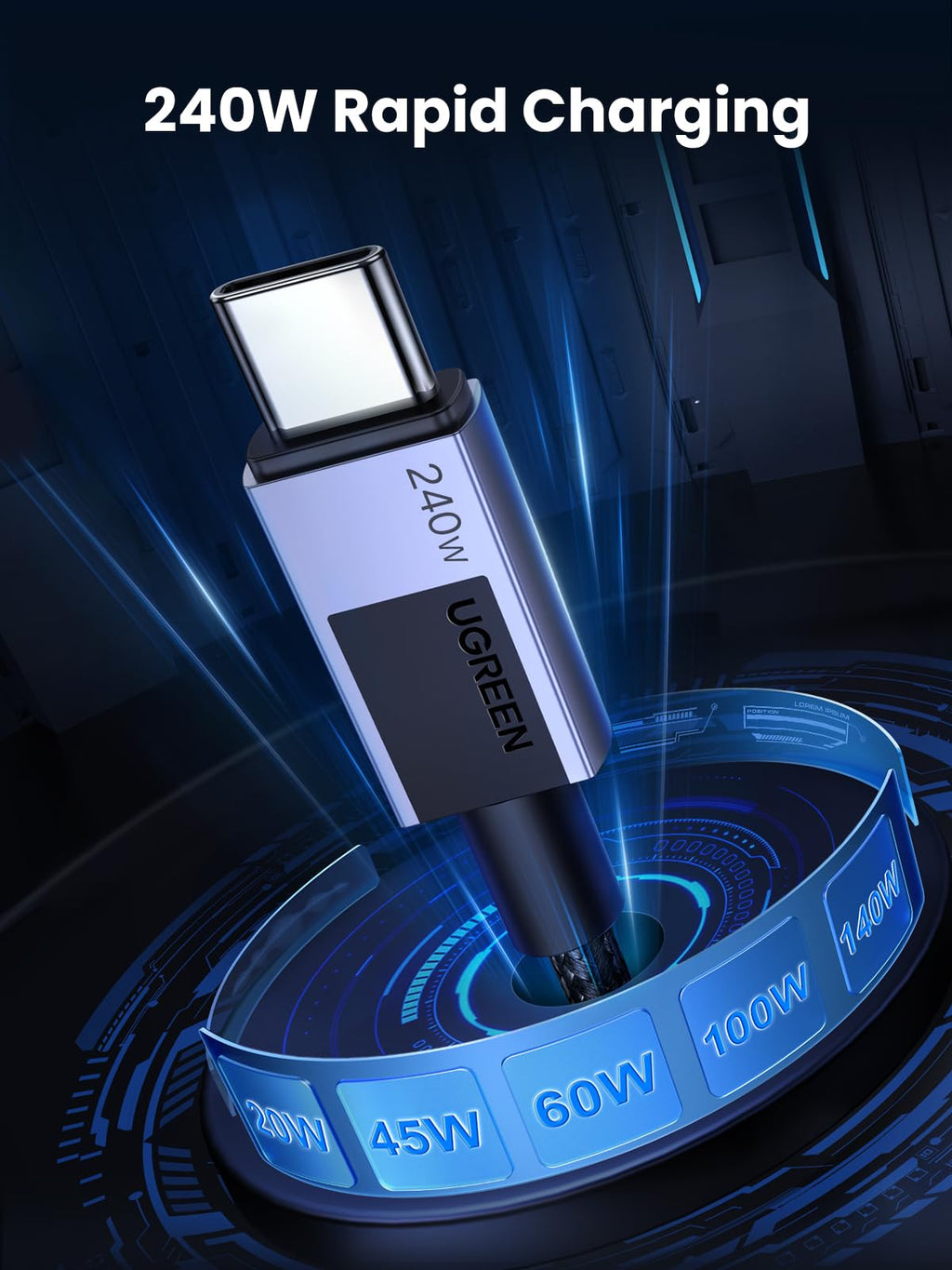 UGREEN 240W PD 3.1 USB C Charger Cable