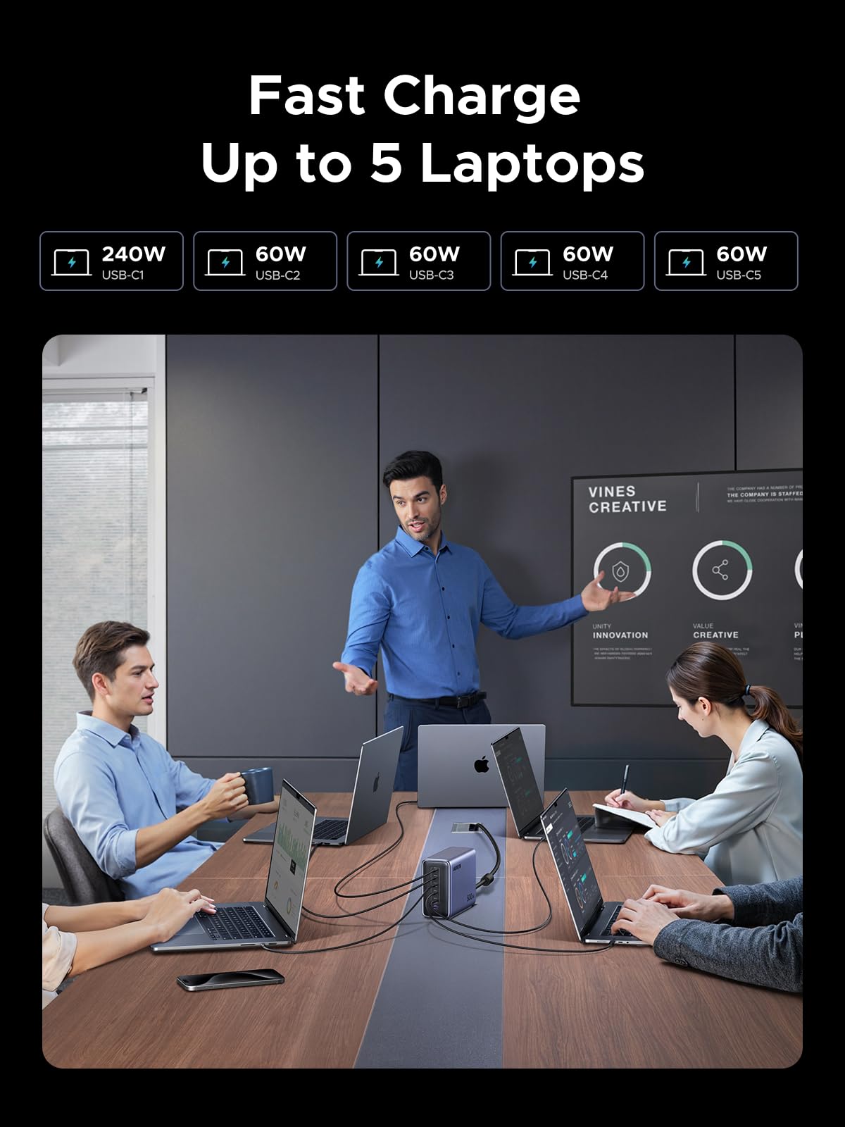 UGREEN Nexode 500W 6-Port Desktop Charger