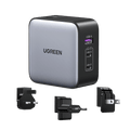 UGREEN Nexode 65W 3-Port Travel Charger with US/UK/EU Plug