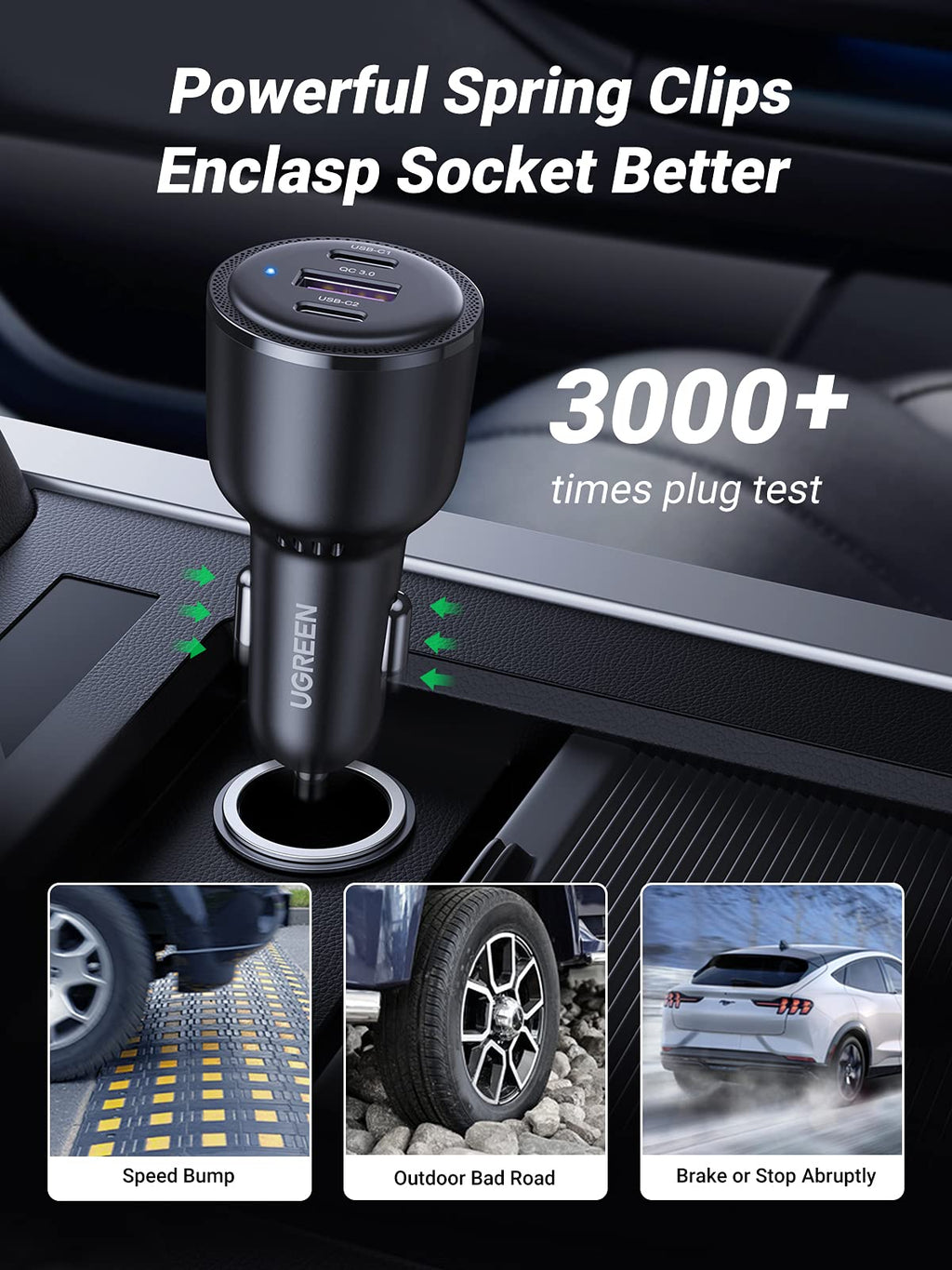 UGREEN 69W USB C Car Charger