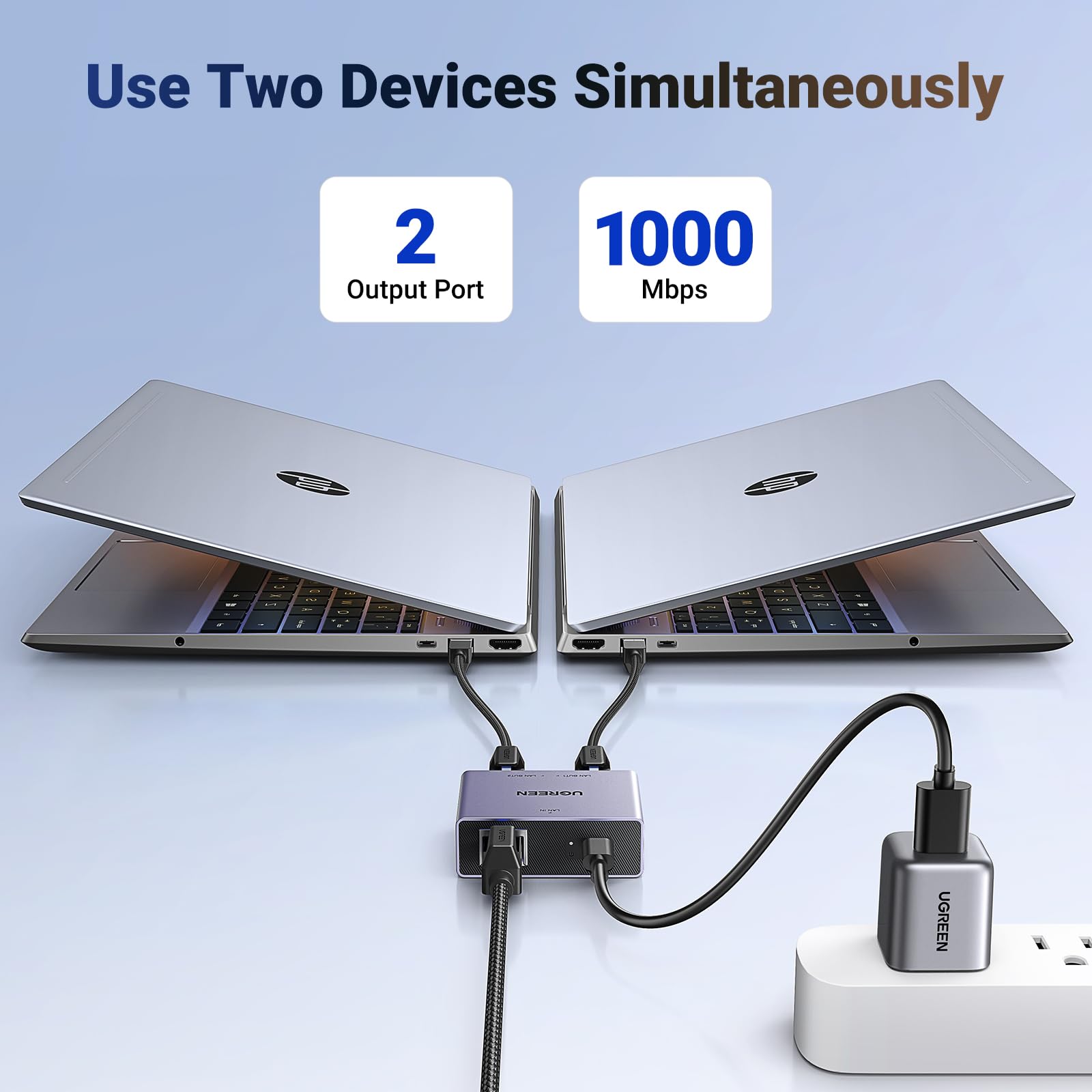 UGREEN Ethernet Splitter 1 to 2