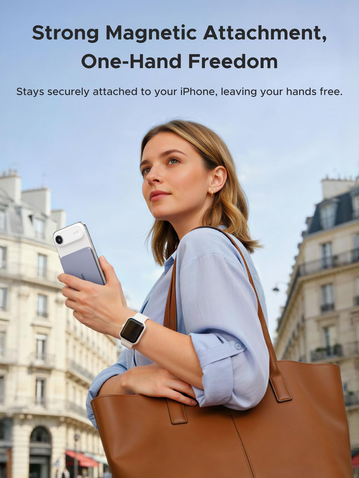 UGREEN MagFlow Air Magnetic Power Bank (5000mAh, Qi2 15W)