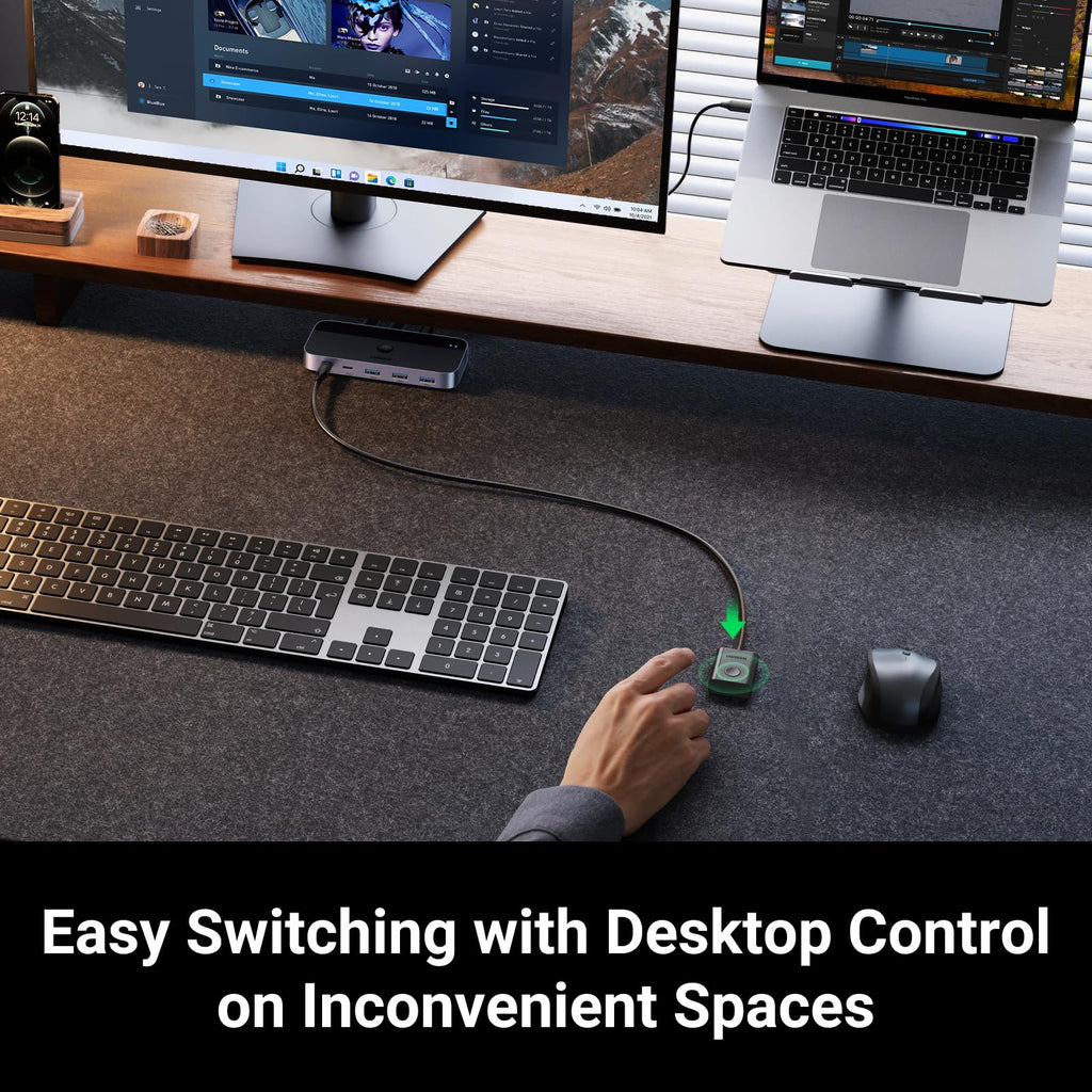 UGREEN USB 3.0 Switch 2 Computers Sharing USB C & A Devices
