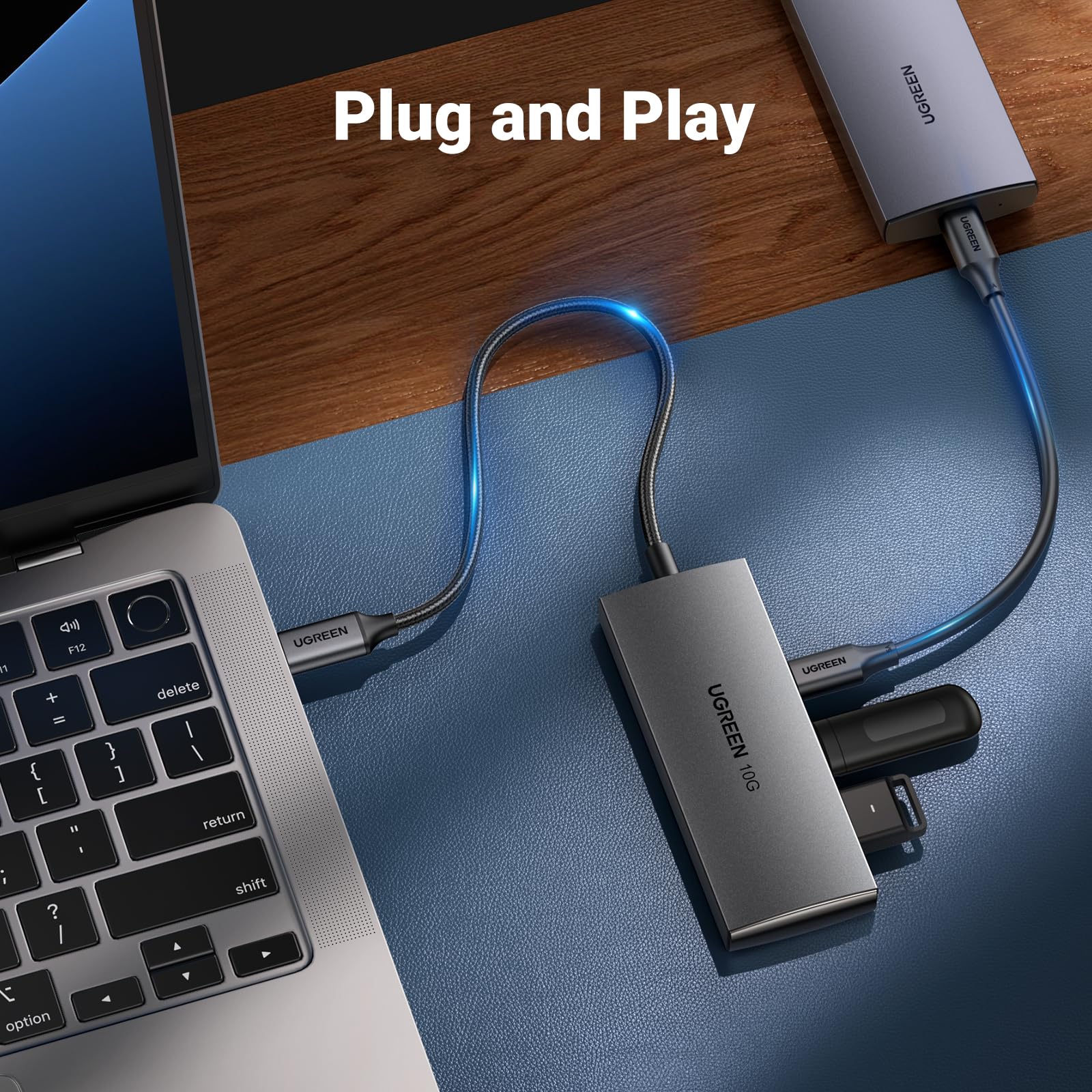 UGREEN USB C Hub 10Gbps, 4 Ports USB 3.2 Adapter