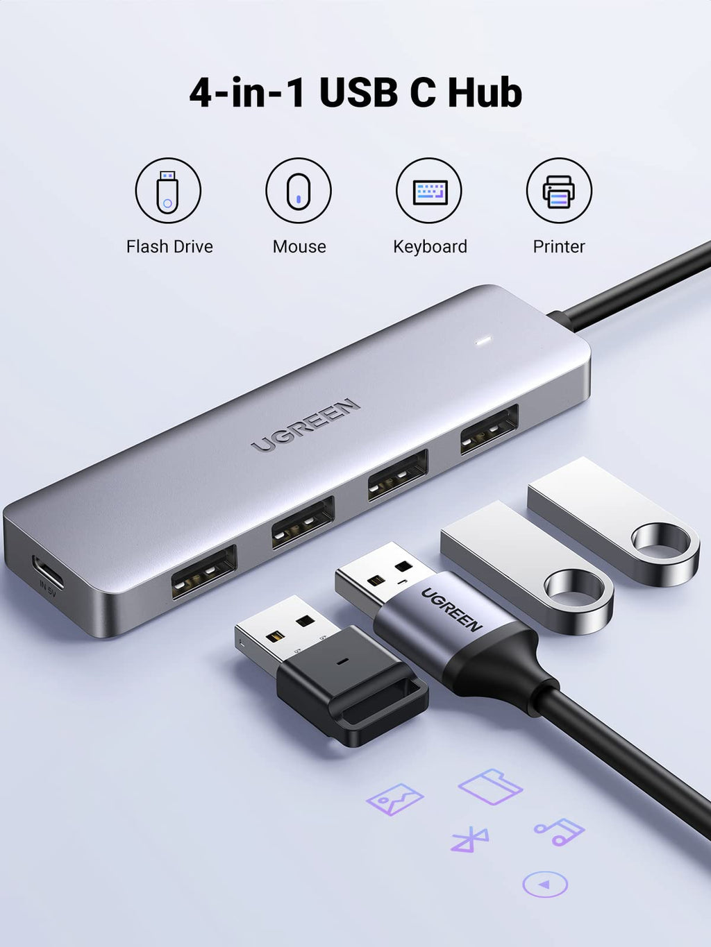 UGREEN USB C Hub 4 Ports, USB C to USB Hub